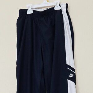 Nike Boy's Blue & White Polyester Athletic Pants